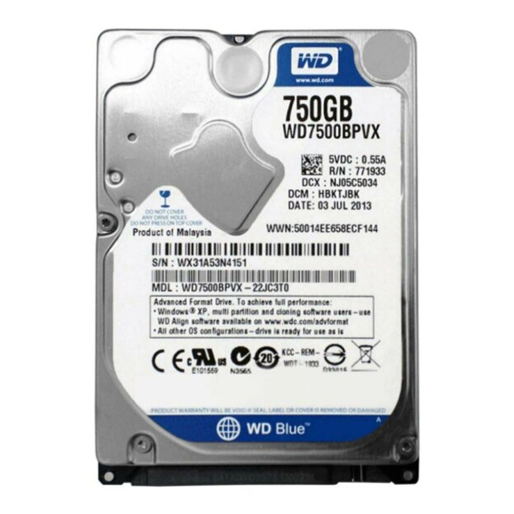 WESTERNDIGITAL 750 GB HDD