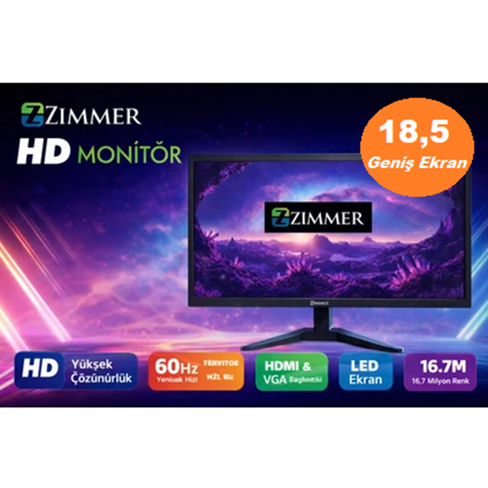 18,5 İNÇ HD MONİTÖR SESLİ