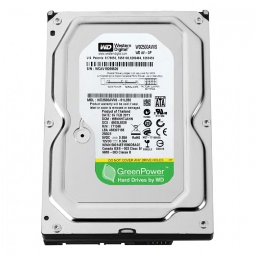 WESTERN DIGITAL 250 GB HDD